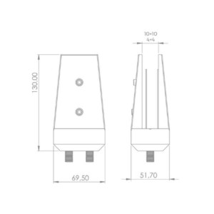 Cam Tutucu 22 60 130 mm