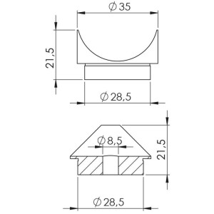 35’lik Yargılı Bağlantı (35×35)