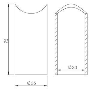 35’lik Yan Bağlantı Borusu (7,5 cm)