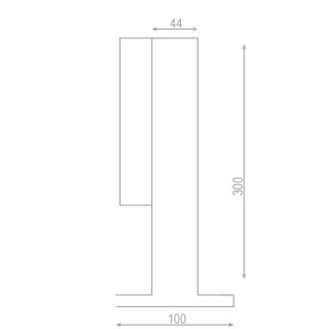Kare Cam Taşıyıcı 30 cm