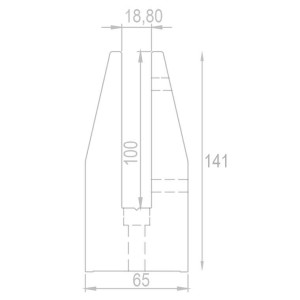Cam Ayağı 22 75 140 mm