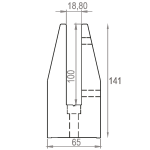 Cam Ayağı 18 75 100 mm